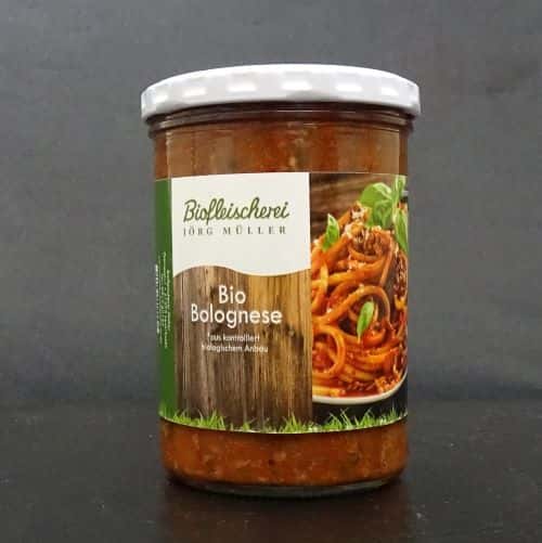 Bolognese im Glas Bio