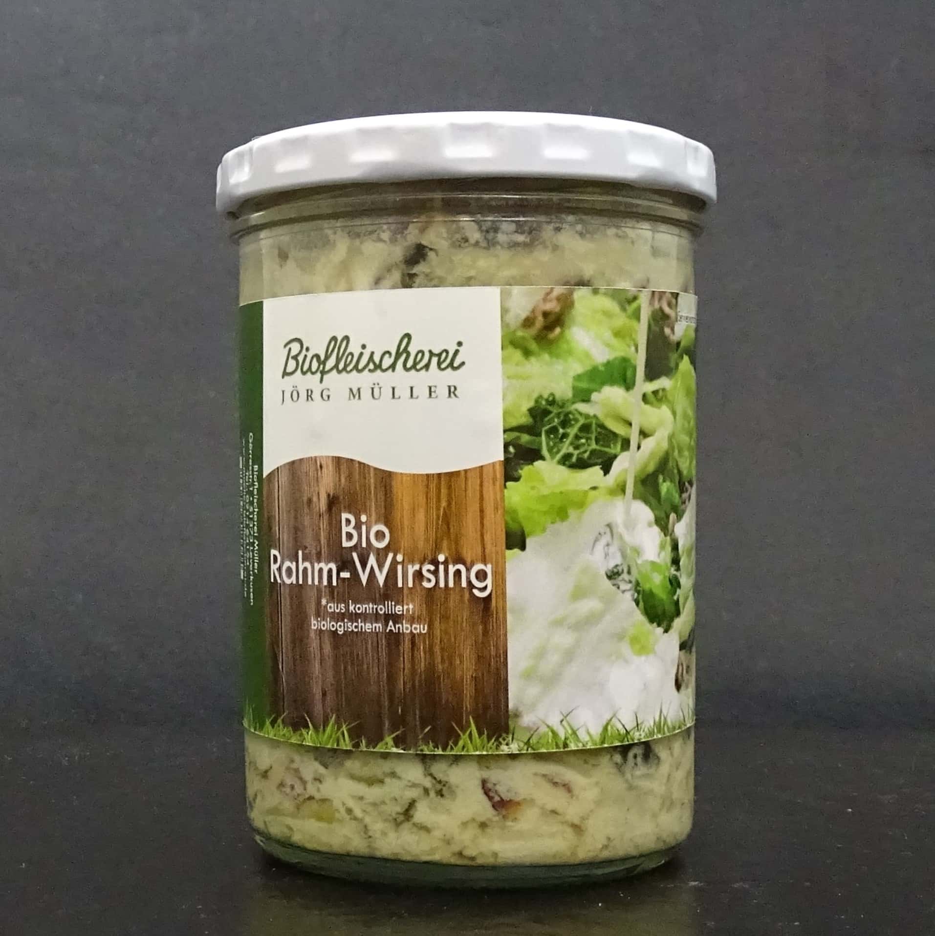 Rahm-Wirsing im Glas Bio