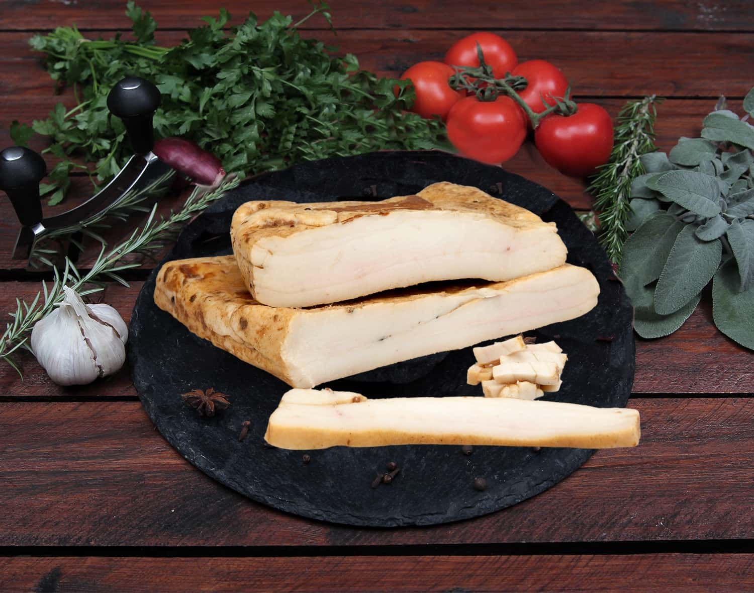 Geräucherter fetter Speck Bio