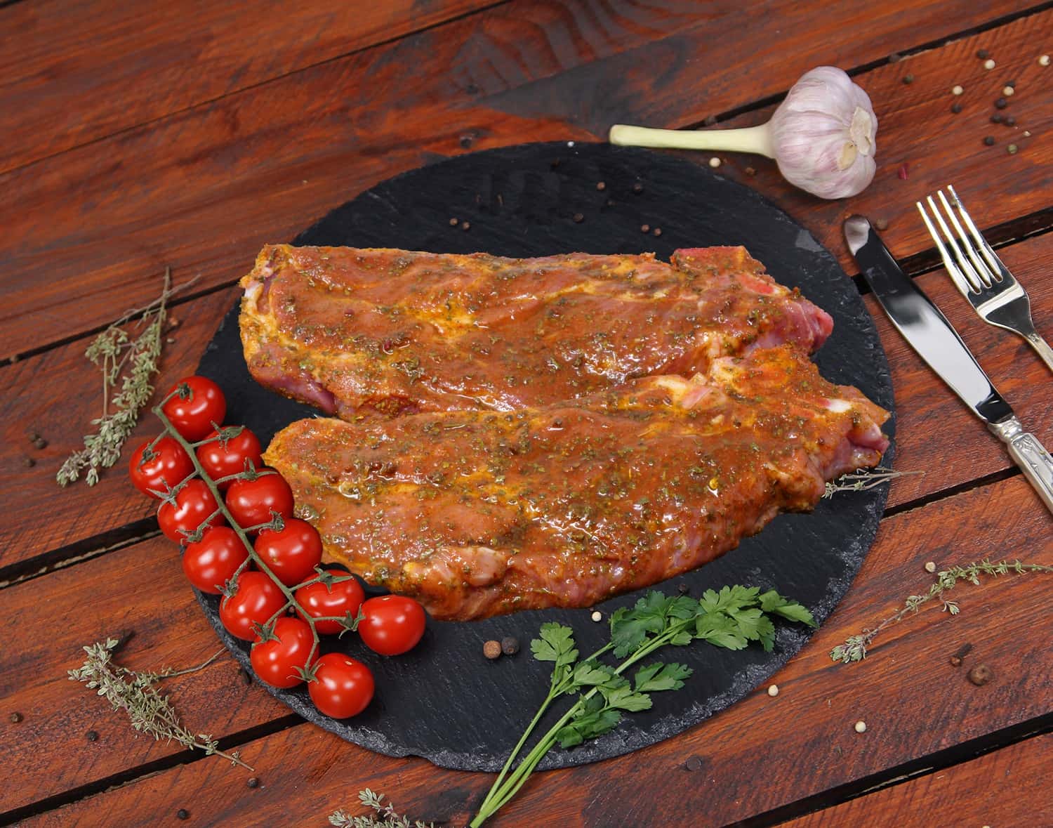 Nackenkoteletts gewürzt Bio