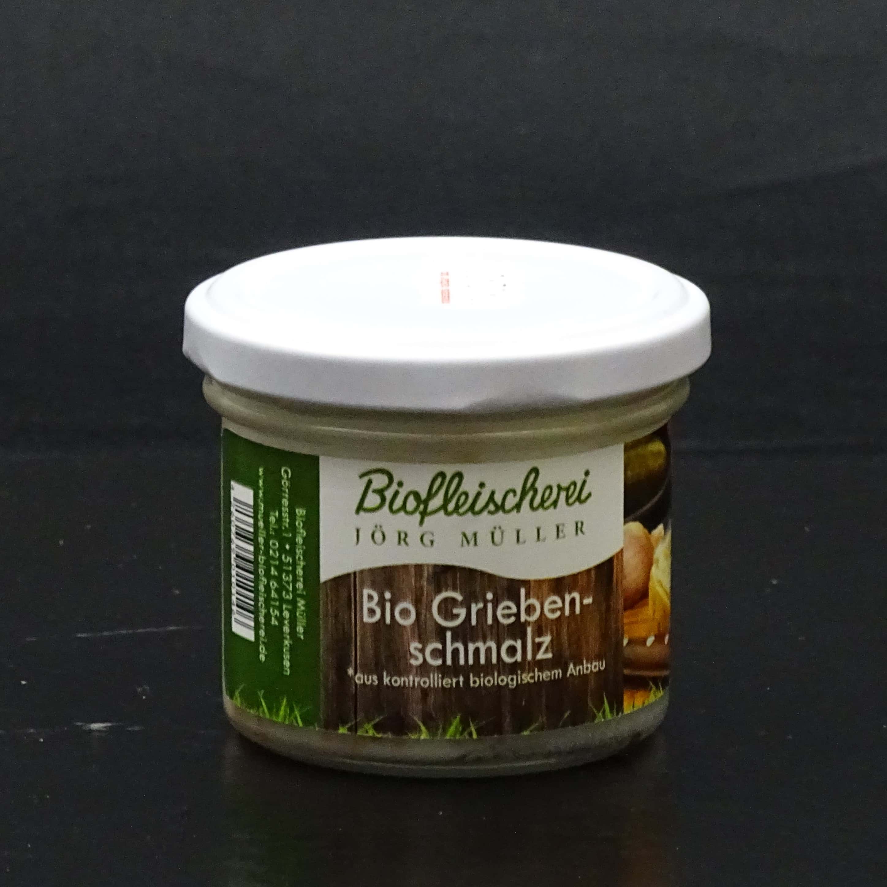 Grieben-Schmalz im Glas Bio