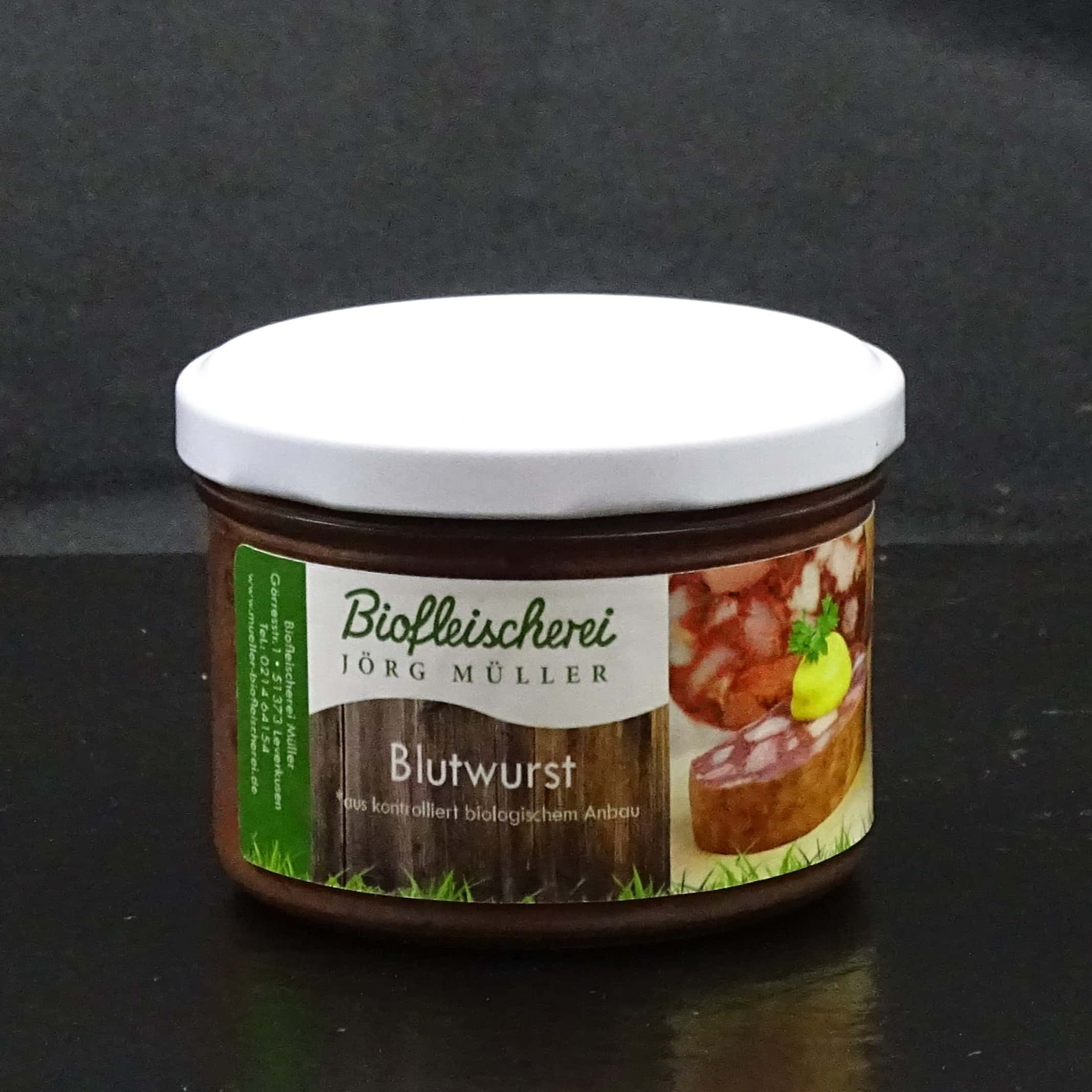 Blutwurst im Glas Bio